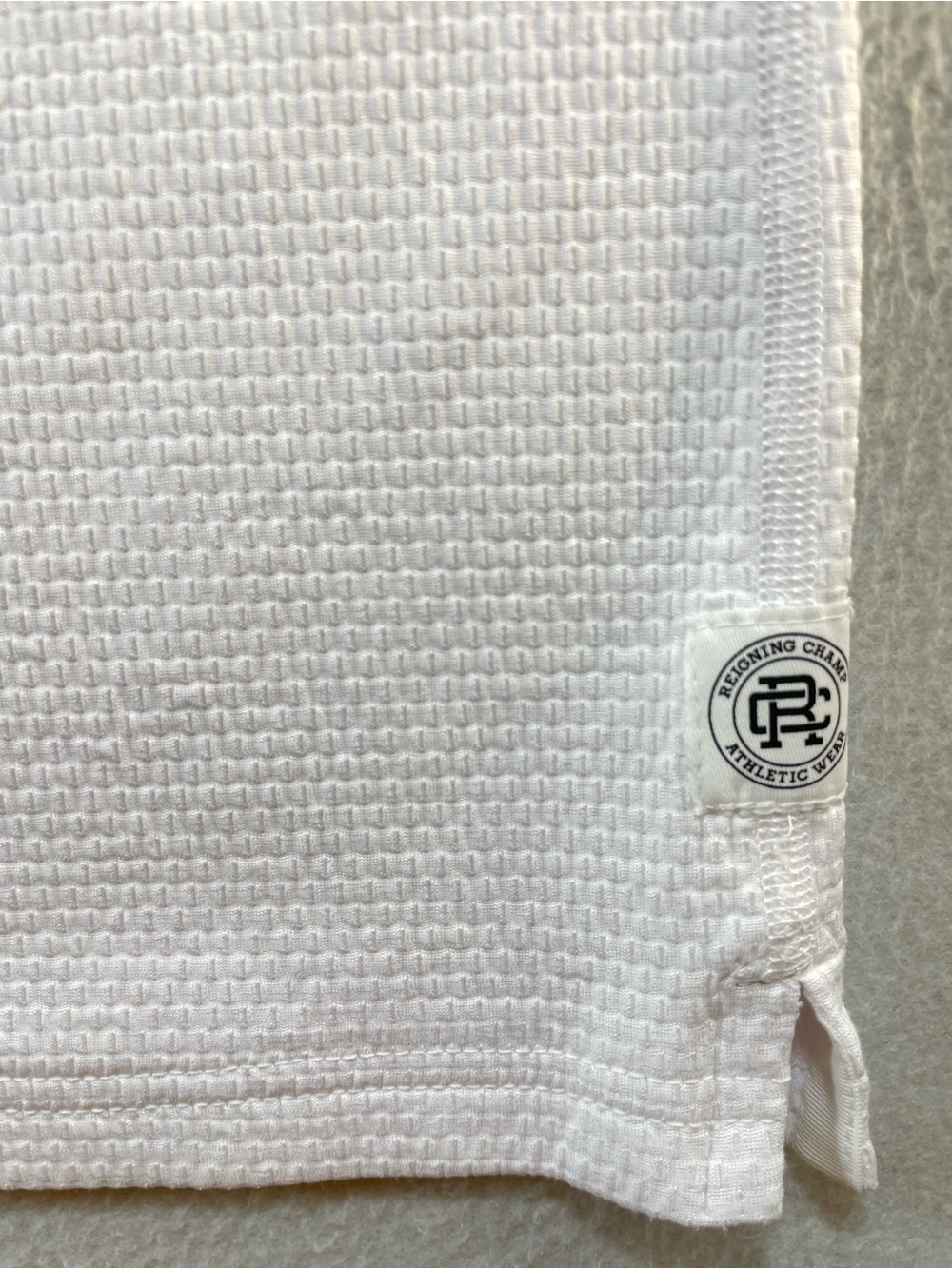 Reigning Champ Mens Snap Button Golf Polo Size Large